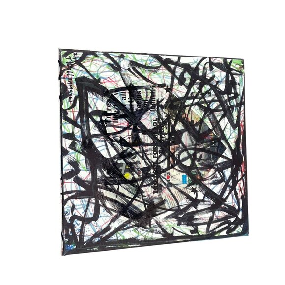 Trevor Williamson Abstract Mixed Media Art On Canvas Wall Decor Painting - Picture 6 of 6